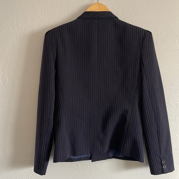 Vintage 1980’s “Morning Ady” Single Button Pinstripe Blazer Size Medium - Picture 7 of 9